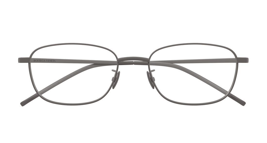 Occhiali da vista bottega veneta bv1473oa 001 plateado rectangular / squared unisex taglia 52mm - Vista dettagliata