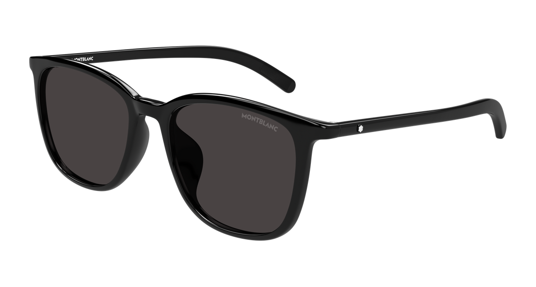 Gafas de sol montblanc mb0487sa 001 negro rectangular / squared masculino talla 56mm - Vista principal