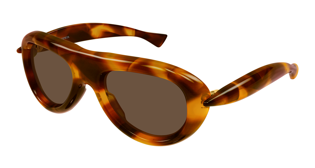 Sonnenbrillen bottega veneta bv1483s 002 havana round/oval/panthos unisex größe 54mm - Hauptansicht