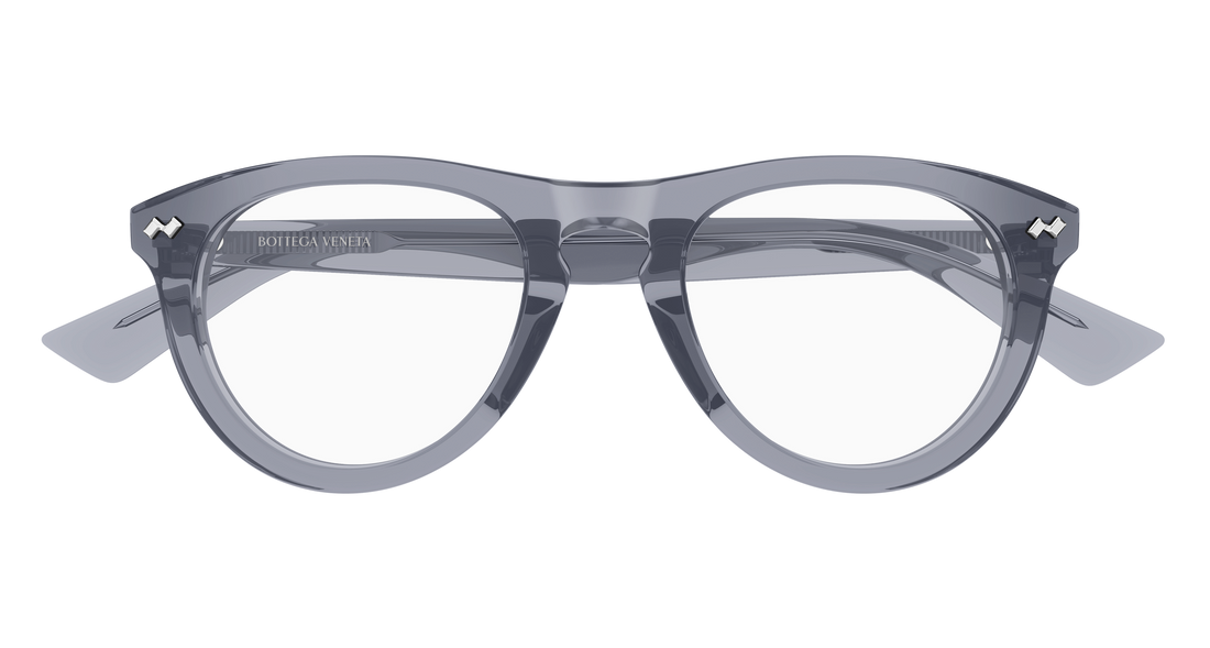 Brillen bottega veneta bv1507o 010 light round/oval/panthos unisex größe 52mm - Detailansicht
