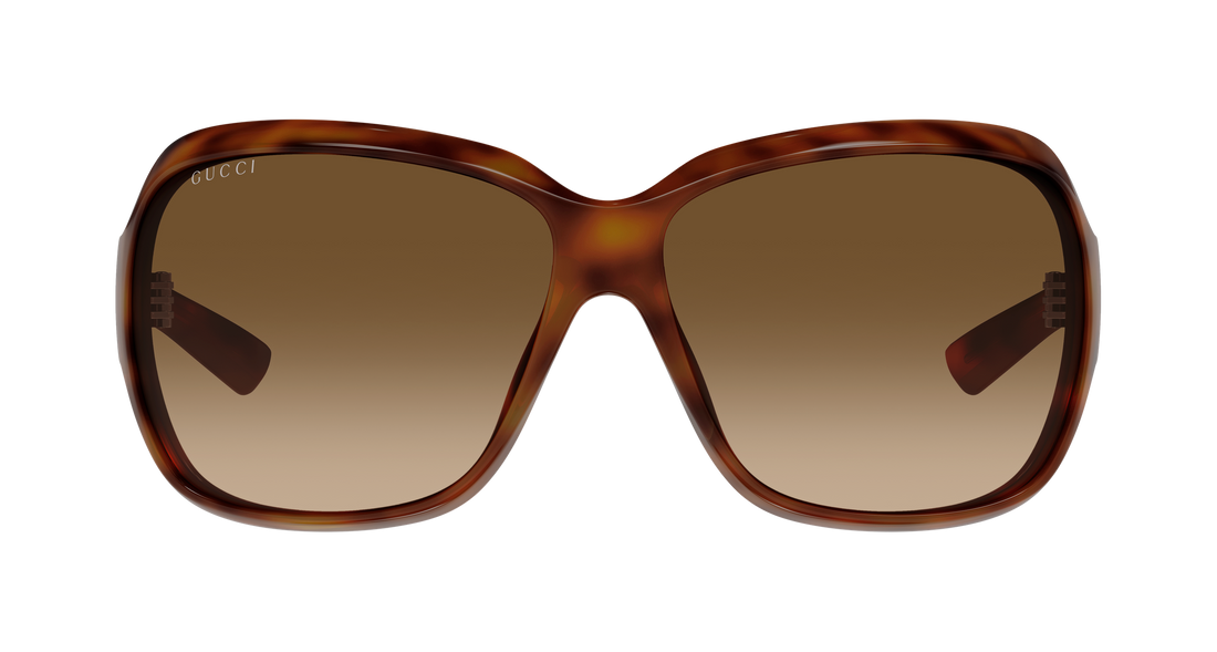Occhiali da sole gucci gg2176s 002 havana rectangular / squared femenino taglia 70mm - Vista dettagliata