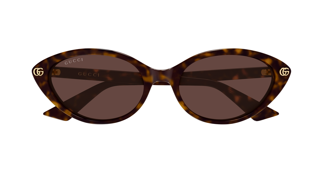 Óculos de sol gucci gg2110s 002 havana cat eye femenino tamanho 54mm - Vista de detalhe