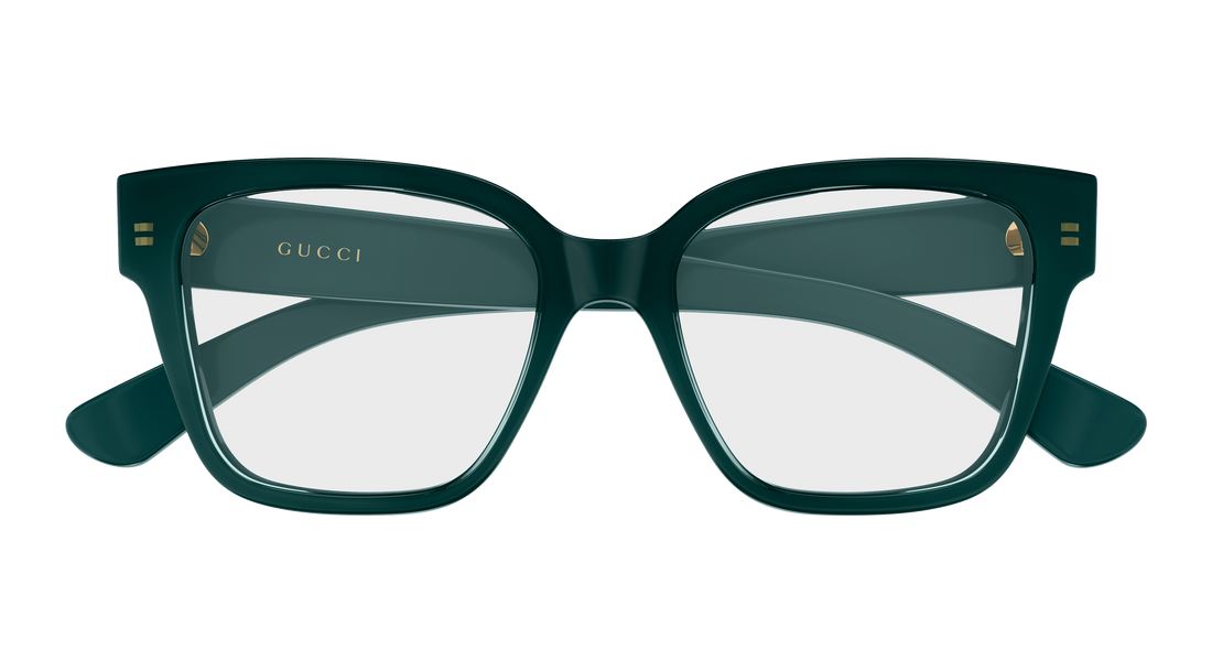 Lunettes de vue gucci gg1791o 012 verde rectangular / squared femenino taille 53mm - Vue détaillée