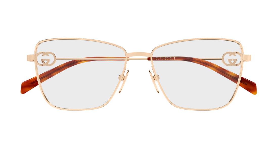 Lunettes de vue gucci gg2226o 003 dorado butterfly femenino taille 54mm - Vue détaillée