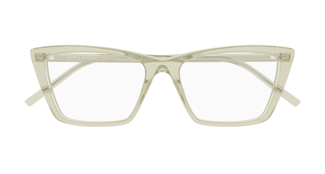 Lunettes de vue saint laurent sl 737 mica thin opt 010 verde rectangular / squared femenino taille 54mm - Vue détaillée