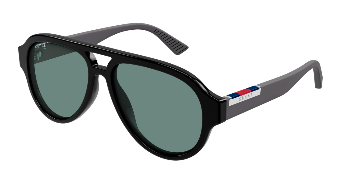 Óculos de sol gucci gg2088s 002 negro pilot/navigator masculino tamanho 55mm - Vista principal