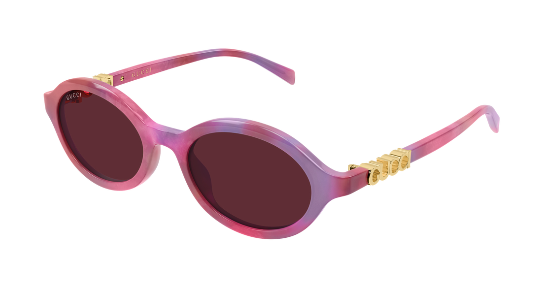 Óculos de sol gucci gg2153s 005 havana round/oval/panthos femenino tamanho 51mm - Vista principal