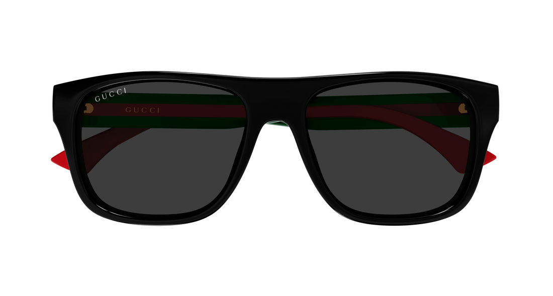 Óculos de sol gucci gg2119s 001 negro rectangular / squared masculino tamanho 56mm - Vista de detalhe
