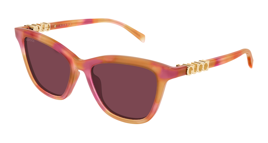Óculos de sol gucci gg2032s 005 havana cat eye femenino tamanho 52mm - Vista principal