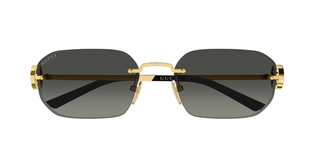 Sonnenbrillen gucci gg2228s 002 dorado rectangular / squared femenino größe 57mm - Detailansicht