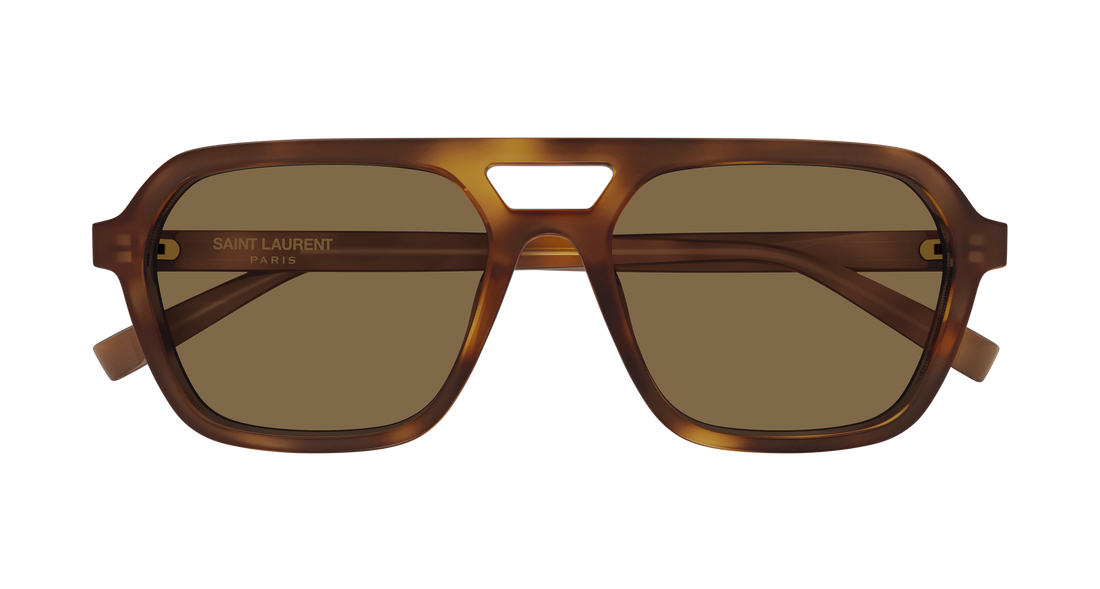 Lunettes de soleil saint laurent sl 905 007 havana rectangular / squared masculino taille 57mm - Vue détaillée
