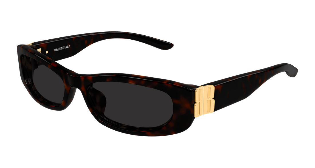 Lunettes de soleil balenciaga bb0505s 002 havana rectangular / squared femenino taille 57mm - Vue principale