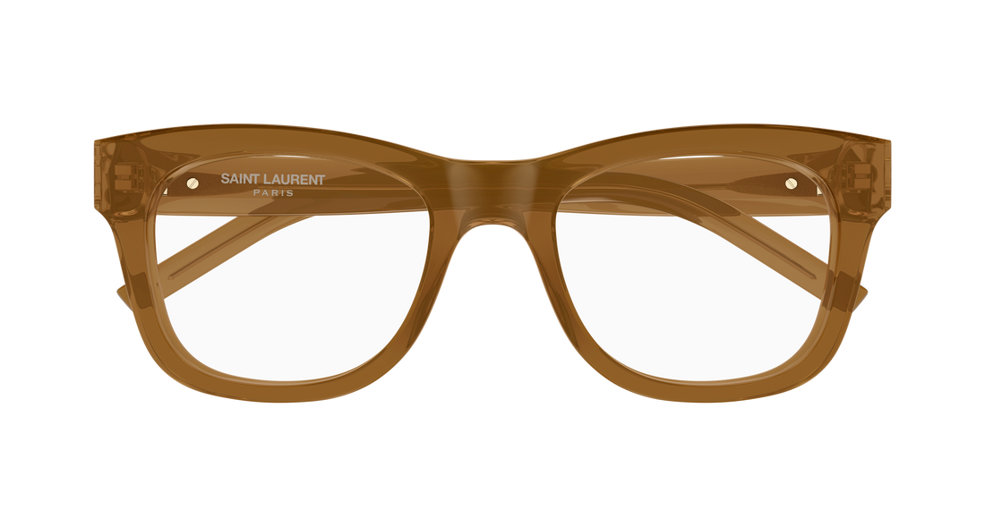 Brillen saint laurent sl m159 005 marron cat eye femenino größe 52mm - Detailansicht