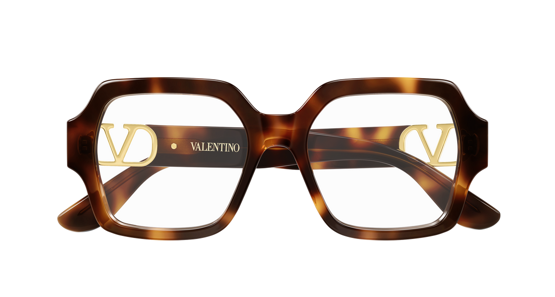 Brillen valentino vg0055o 004 havana geometrical/directional femenino größe 52mm - Detailansicht