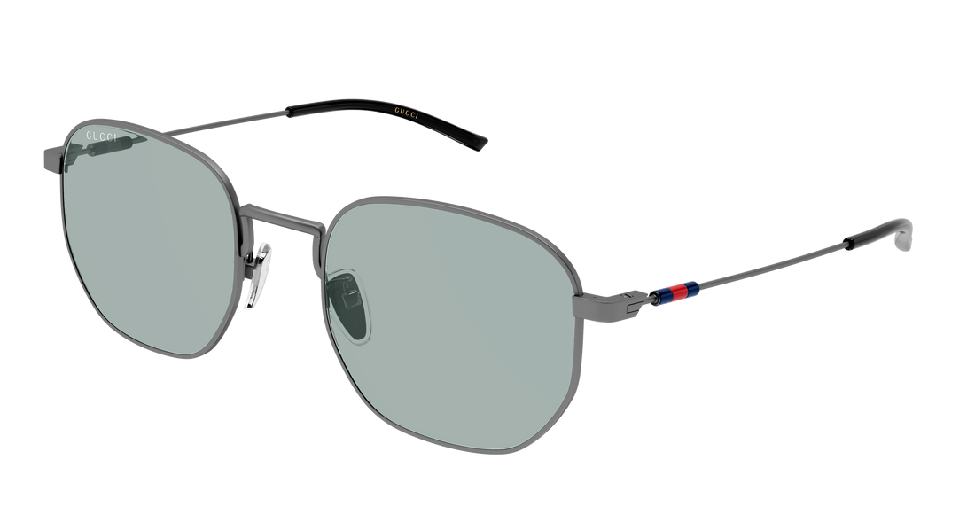 Óculos de sol gucci gg2095s 005 plateado round/oval/panthos masculino tamanho 52mm - Vista principal