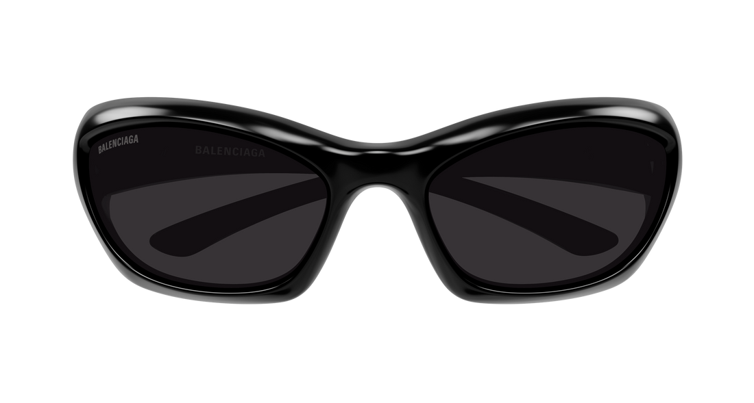 Óculos de sol balenciaga bb0463s 001 negro geometrical/directional unisex tamanho 65mm - Vista de detalhe