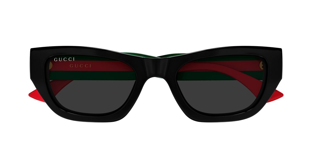 Óculos de sol gucci gg2116s 001 negro cat eye femenino tamanho 52mm - Vista de detalhe