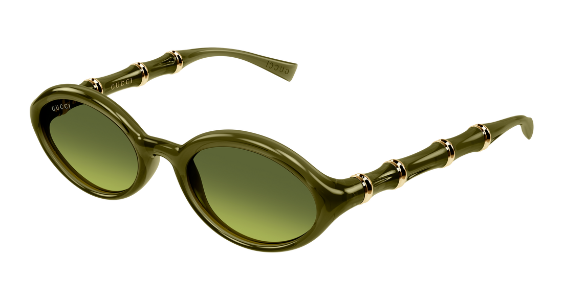 Óculos de sol gucci gg2059s 004 verde round/oval/panthos femenino tamanho 51mm - Vista principal