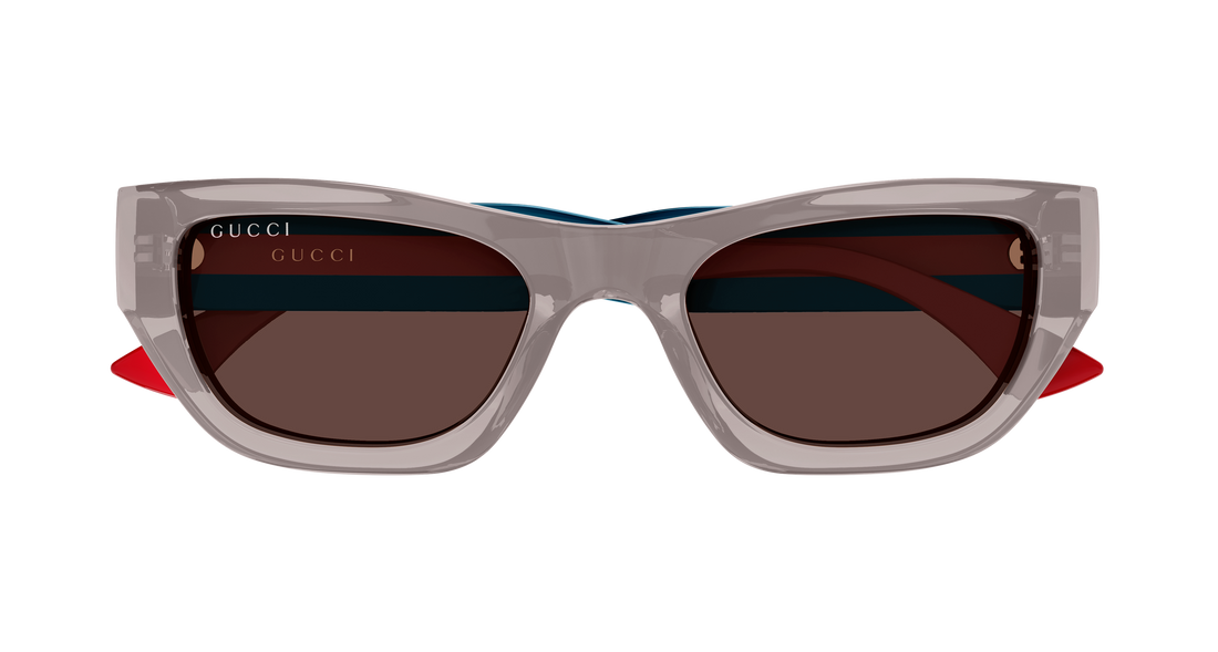 Óculos de sol gucci gg2116s 005 gris cat eye femenino tamanho 52mm - Vista de detalhe