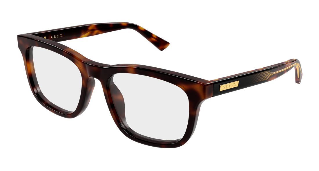 Lunettes de vue gucci gg2250ol 002 havana rectangular / squared masculino taille 54mm - Vue principale