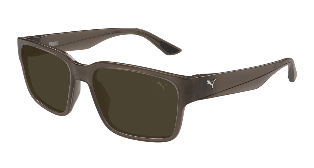 Sonnenbrillen puma pu0542s 004 marron rectangular / squared masculino größe 57mm - Hauptansicht