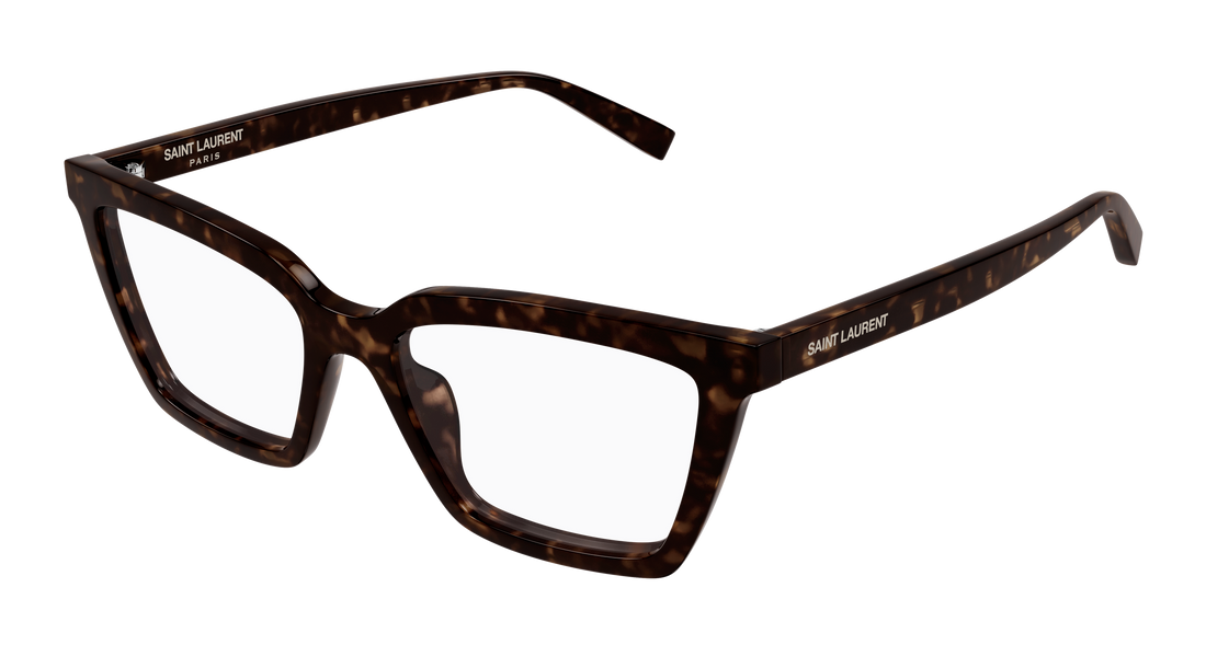 Brillen saint laurent sl 912 002 havana cat eye femenino größe 53mm - Hauptansicht
