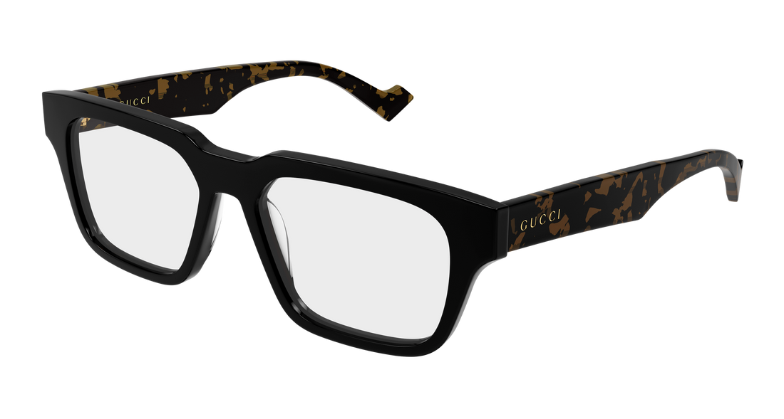 Brillen gucci gg0963o 010 negro rectangular / squared masculino größe 53mm - Hauptansicht