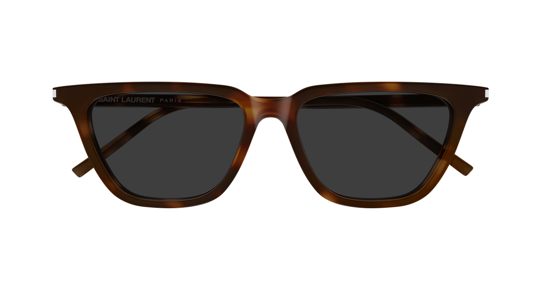 Óculos de sol saint laurent sl 889 sulpice thin 003 havana cat eye femenino tamanho 53mm - Vista de detalhe