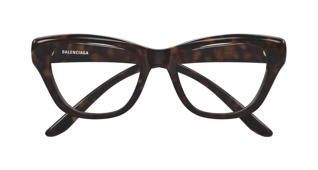 Lunettes de vue balenciaga bb0519o 002 havana butterfly femenino taille 53mm - Vue détaillée