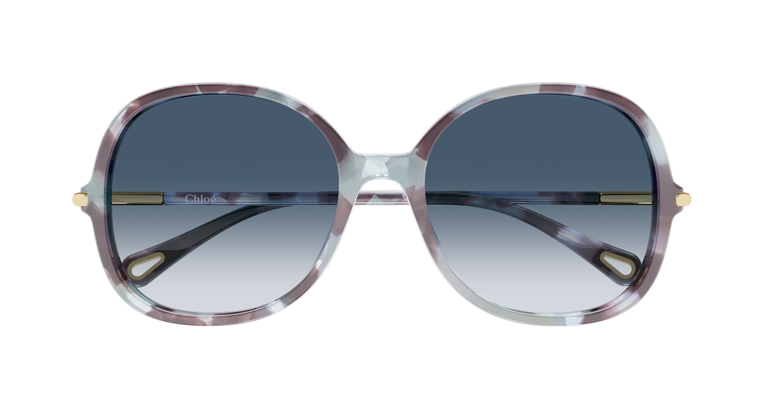 Sonnenbrillen chloé ch0383s 001 havana round/oval/panthos femenino größe 57mm - Detailansicht