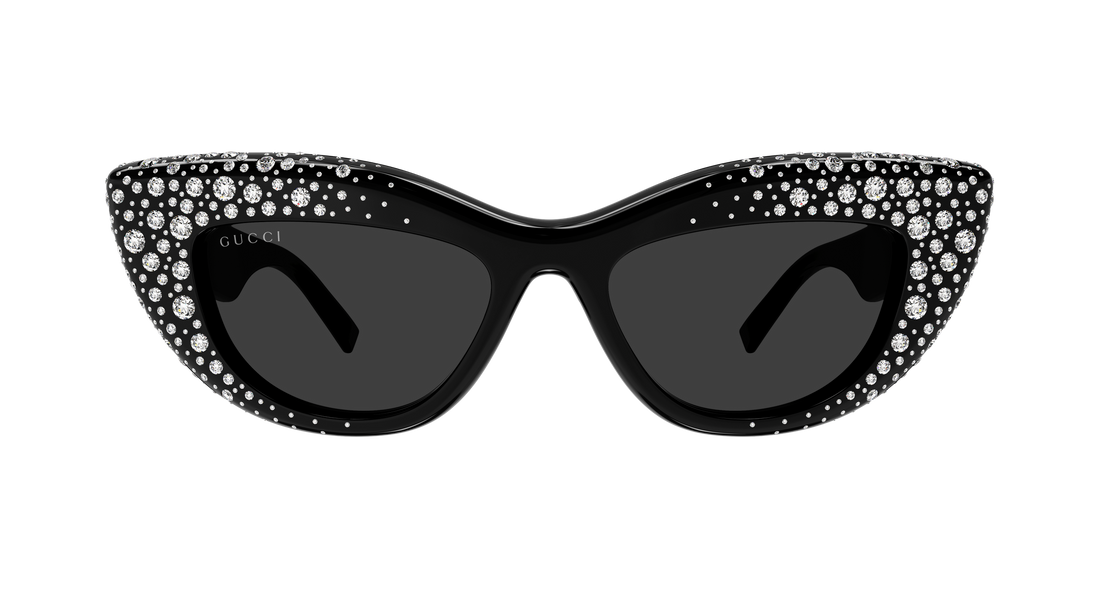 Óculos de sol gucci gg2031s 005 negro cat eye femenino tamanho 50mm - Vista de detalhe