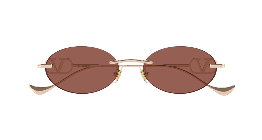 Lunettes de soleil valentino vg0032s 006 dorado geometrical/directional femenino taille 53mm - Vue détaillée