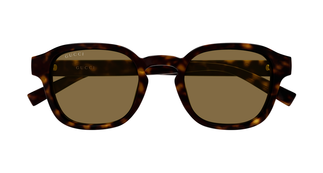 Óculos de sol gucci gg2106s 002 havana round/oval/panthos masculino tamanho 49mm - Vista de detalhe