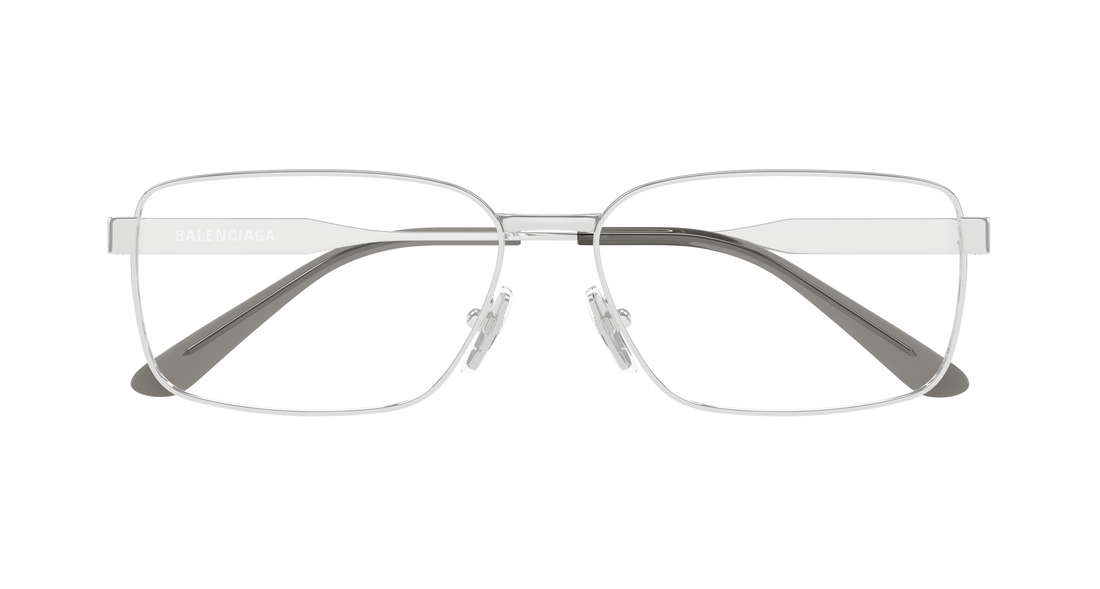 Brillen balenciaga bb0540o 001 plateado rectangular / squared masculino größe 60mm - Detailansicht