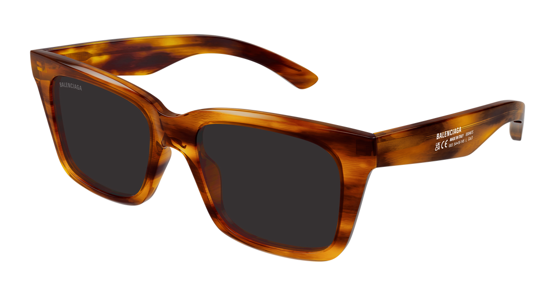 Óculos de sol balenciaga bb0467s 003 marron rectangular / squared masculino tamanho 54mm - Vista principal