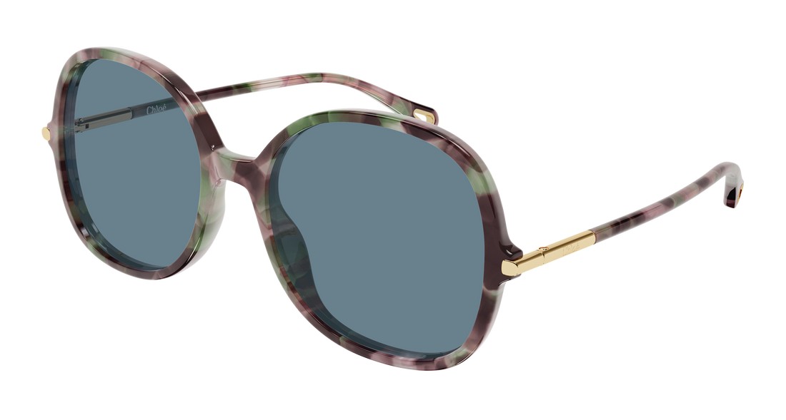 Sonnenbrillen chloé ch0383s 003 havana round/oval/panthos femenino größe 57mm - Hauptansicht