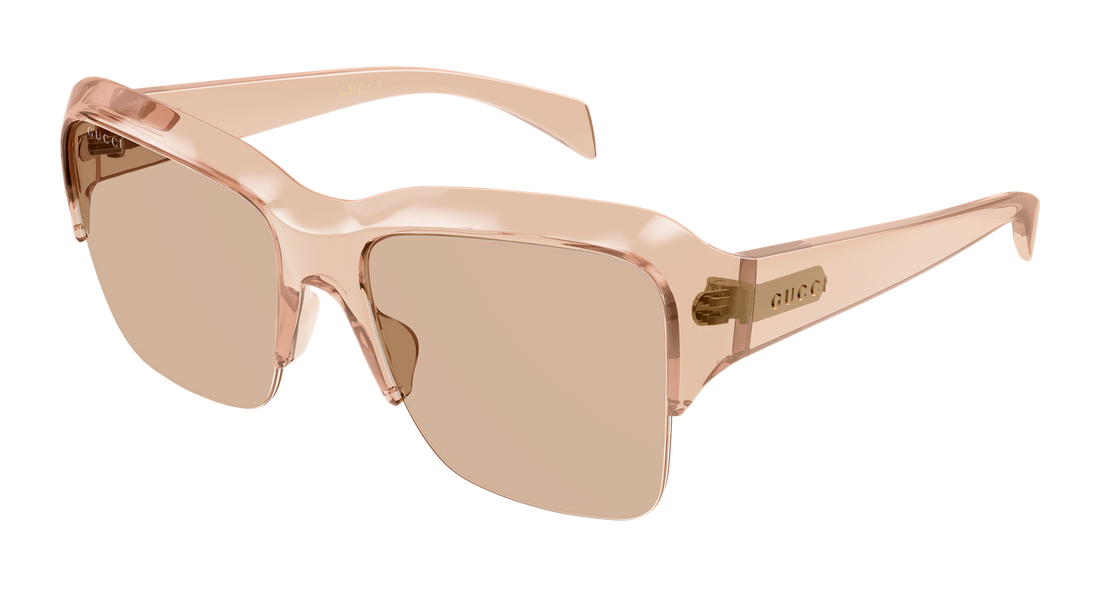Óculos de sol gucci gg2024s 003 beige pilot/navigator femenino tamanho 57mm - Vista principal
