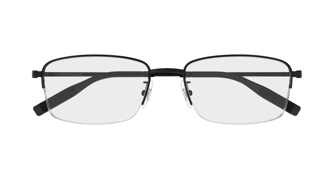 Lunettes de vue montblanc mb0529oa 004 negro rectangular / squared masculino taille 56mm - Vue détaillée