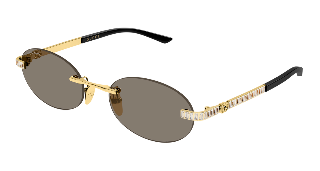 Lunettes de soleil gucci gg2214s 003 dorado round/oval/panthos femenino taille 55mm - Vue principale
