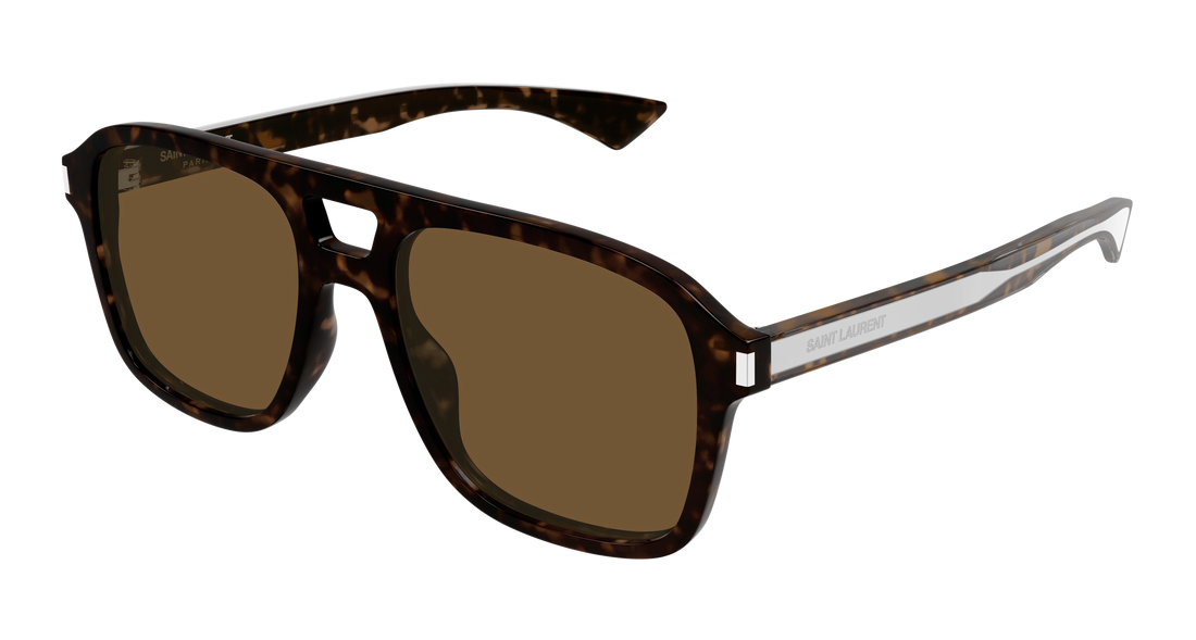 Óculos de sol saint laurent sl 881 006 havana pilot/navigator unisex tamanho 55mm - Vista principal