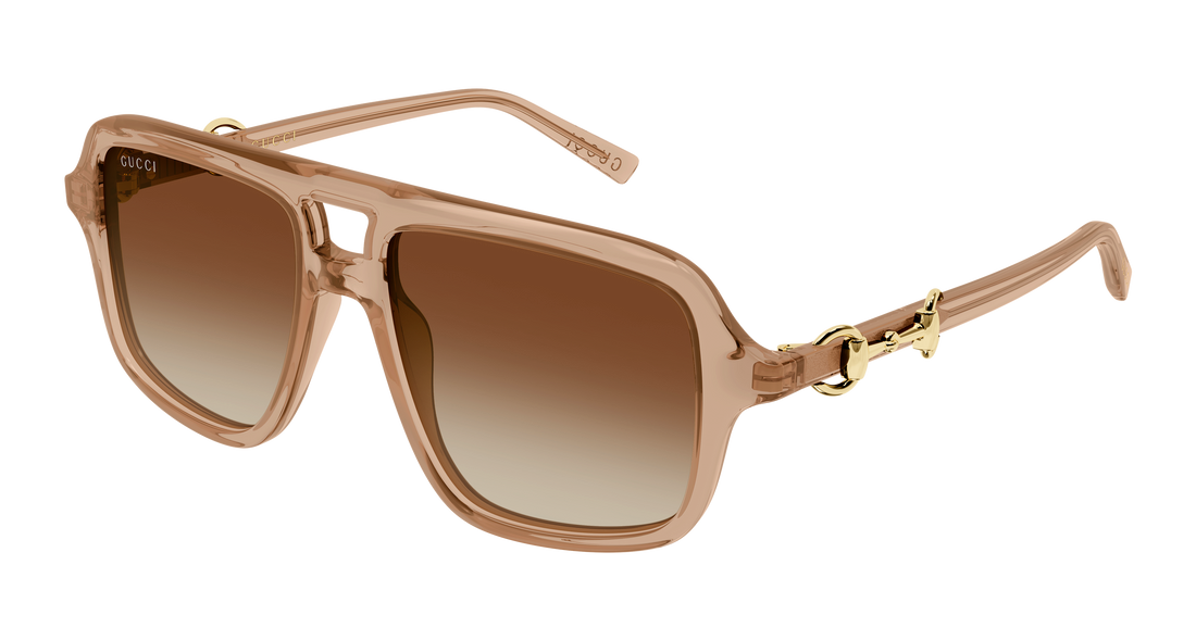 Sunglasses gucci gg2052s 010 marron pilot/navigator femenino size 55mm - Main view
