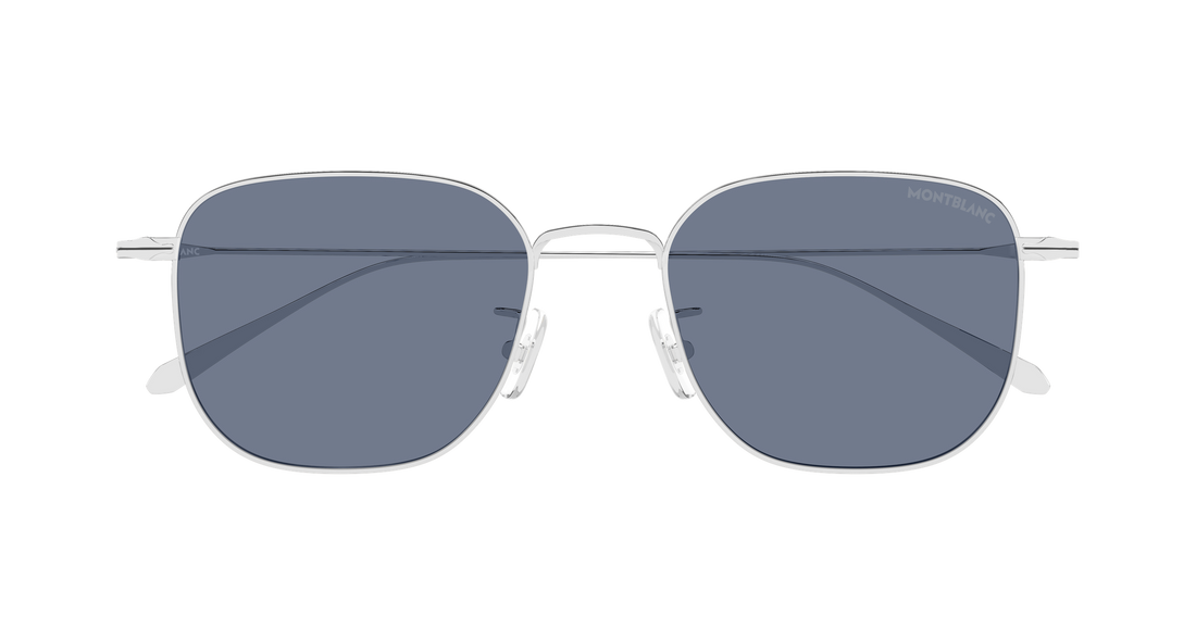 Gafas de sol montblanc mb0477sa 003 plateado rectangular / squared masculino talla 54mm - Vista de detalle