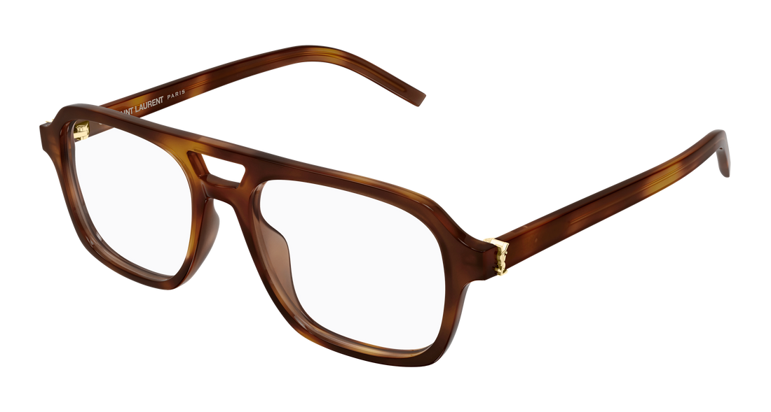 Brillen saint laurent sl m179 003 havana pilot/navigator femenino größe 53mm - Hauptansicht