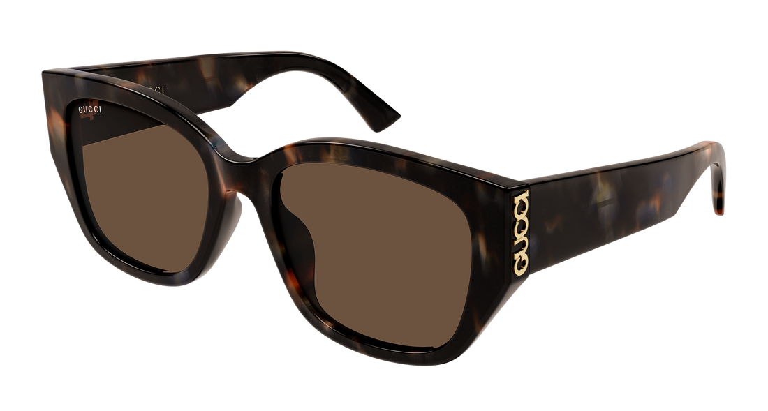 Óculos de sol gucci gg2043sa 003 havana round/oval/panthos femenino tamanho 55mm - Vista principal