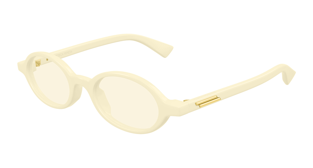 Occhiali da sole bottega veneta bv1388s 008 beige round/oval/panthos unisex taglia 47mm - Vista principale