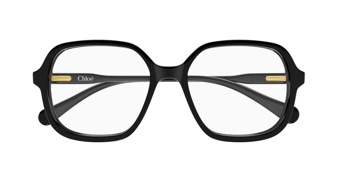 Gafas graduadas chloé cc0027o 001 negro geometrical/directional infantil talla 49mm - Vista de detalle