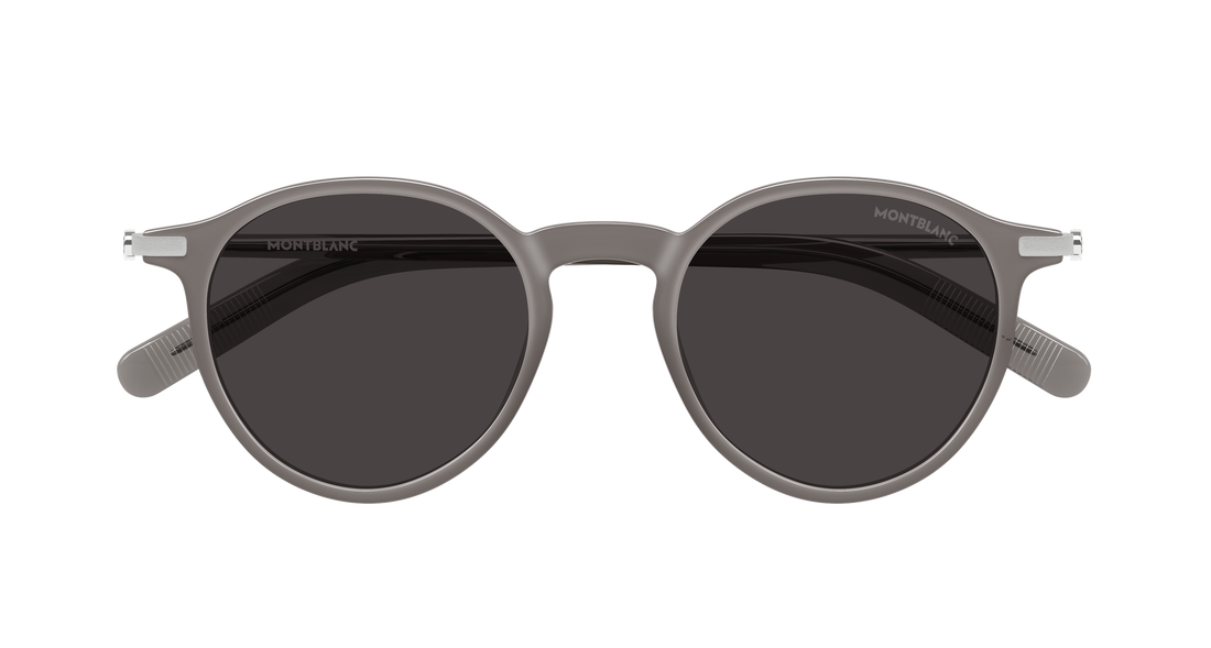 Gafas de sol montblanc mb0461s 005 gris round/oval/panthos masculino talla 49mm - Vista de detalle