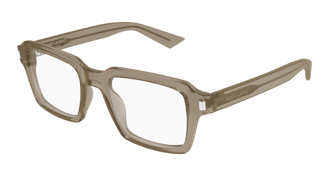 Lunettes de vue saint laurent sl 947 opt 005 marron rectangular / squared masculino taille 50mm - Vue principale
