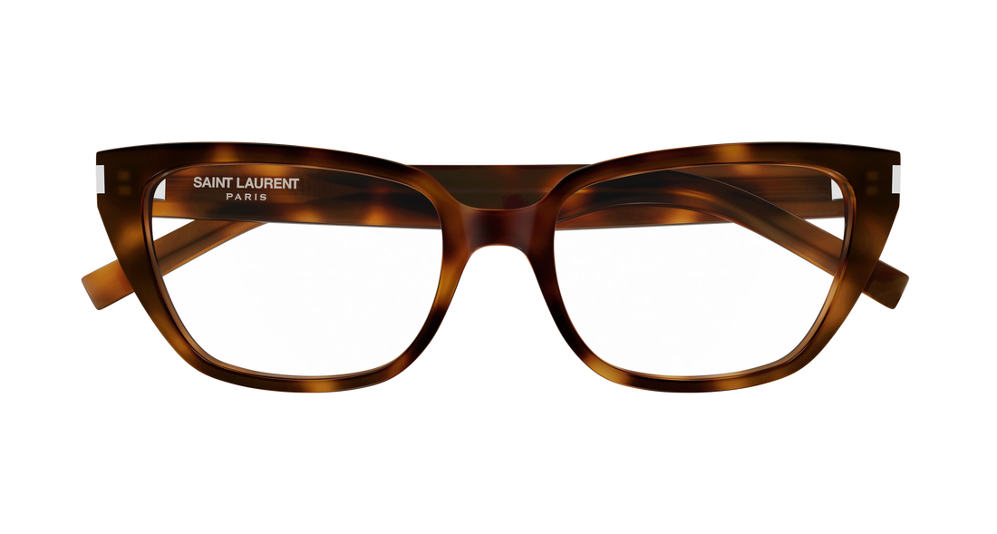 Brillen saint laurent sl 896 003 havana cat eye femenino größe 55mm - Detailansicht