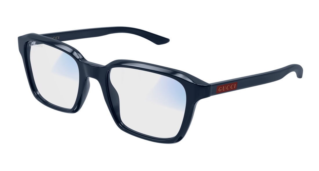 Óculos de sol gucci gg2078s 006 azul rectangular / squared masculino tamanho 52mm - Vista principal
